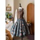 Forest Wardrobe Persimmon Orange Cat Blouse Vest and Skirt(Full Payment Without Shipping)